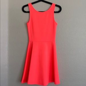 Hot pink skater dress